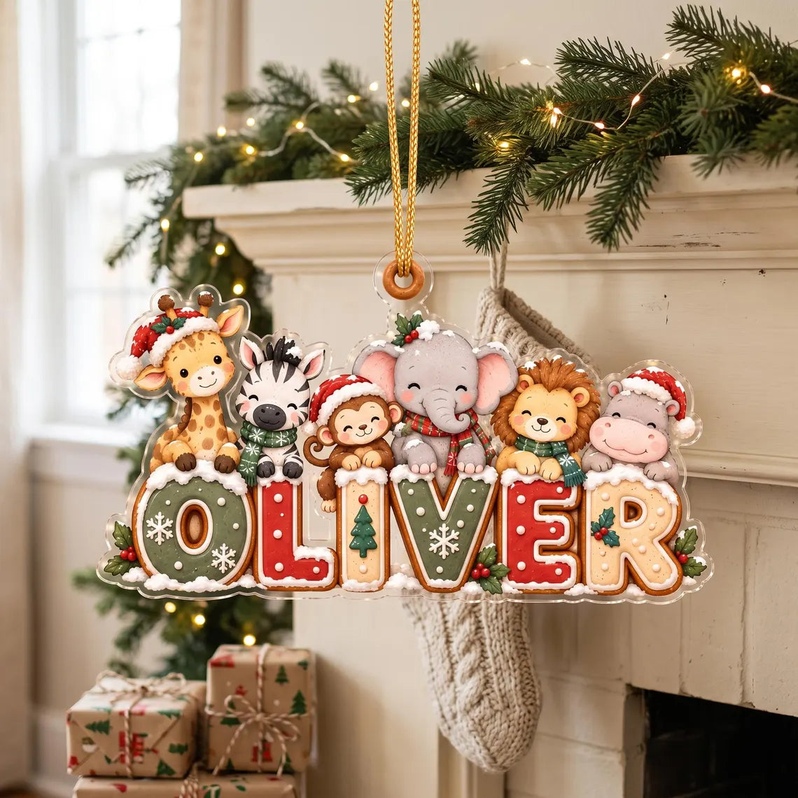 Personalized Horse Christmas Ornament, Custom Name Equestrian Ornament, Horse Lover Gift