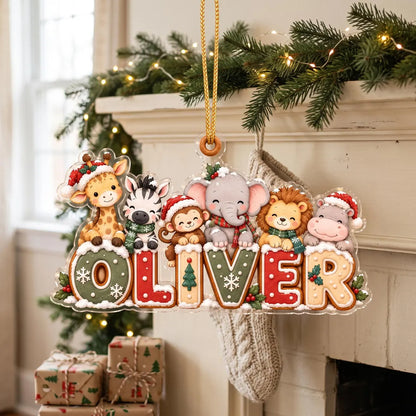 Personalized Horse Christmas Ornament, Custom Name Equestrian Ornament, Horse Lover Gift
