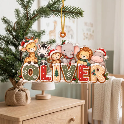 Personalized Horse Christmas Ornament, Custom Name Equestrian Ornament, Horse Lover Gift