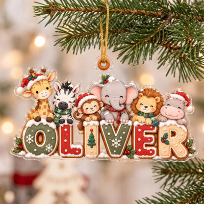 Personalized Horse Christmas Ornament, Custom Name Equestrian Ornament, Horse Lover Gift