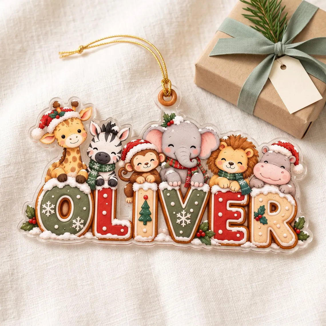 Personalized Horse Christmas Ornament, Custom Name Equestrian Ornament, Horse Lover Gift
