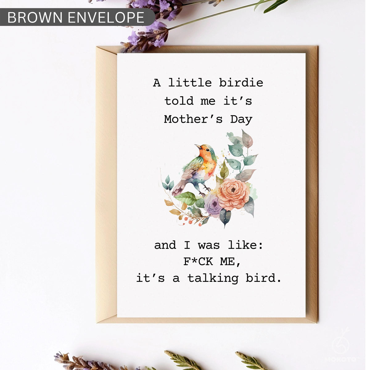 A Little Birdie Told Me It’s Mother's Day, Funny Mother’s Day Card