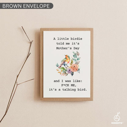 A Little Birdie Told Me It’s Mother's Day, Funny Mother’s Day Card