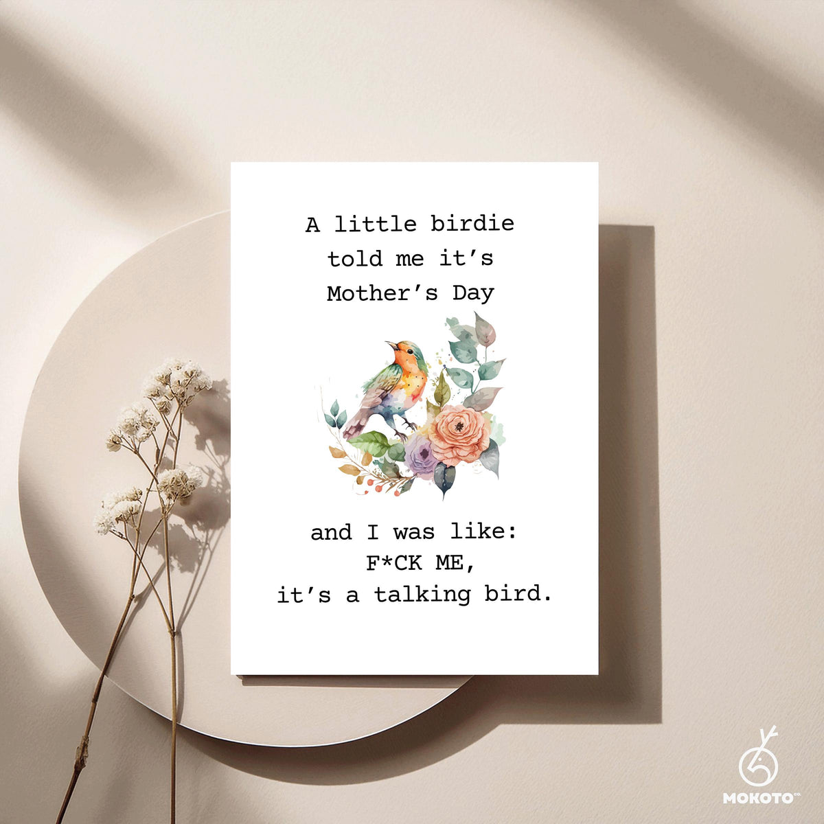 A Little Birdie Told Me It’s Mother's Day, Funny Mother’s Day Card