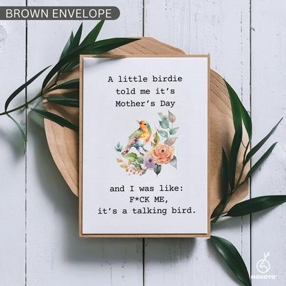 A Little Birdie Told Me It’s Mother's Day, Funny Mother’s Day Card