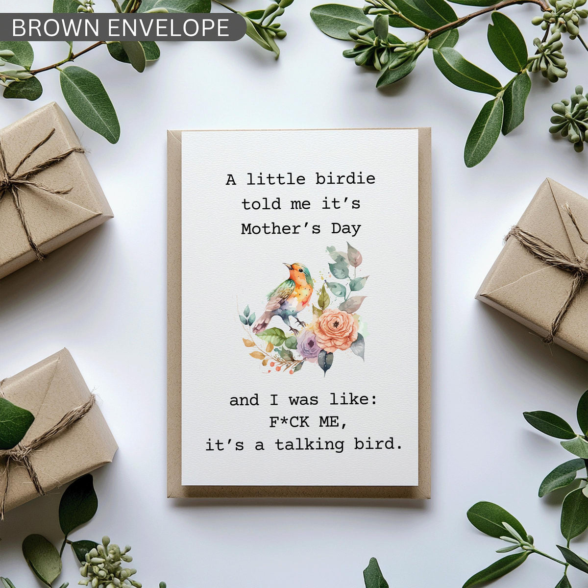 A Little Birdie Told Me It’s Mother's Day, Funny Mother’s Day Card