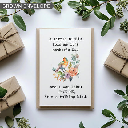 A Little Birdie Told Me It’s Mother's Day, Funny Mother’s Day Card