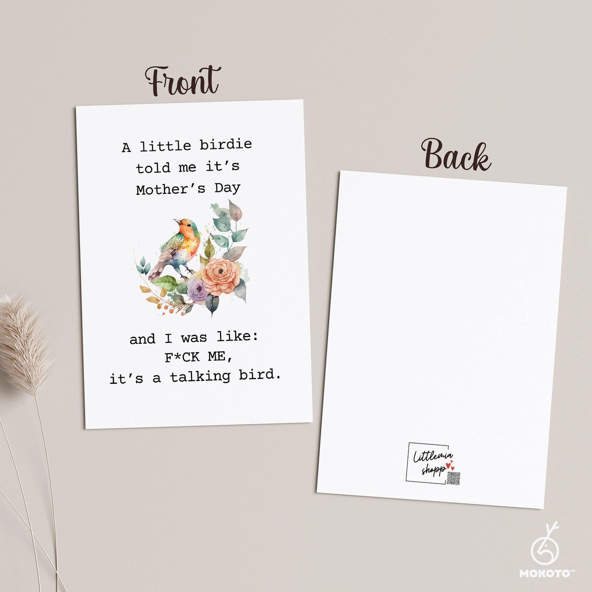 A Little Birdie Told Me It’s Mother's Day, Funny Mother’s Day Card