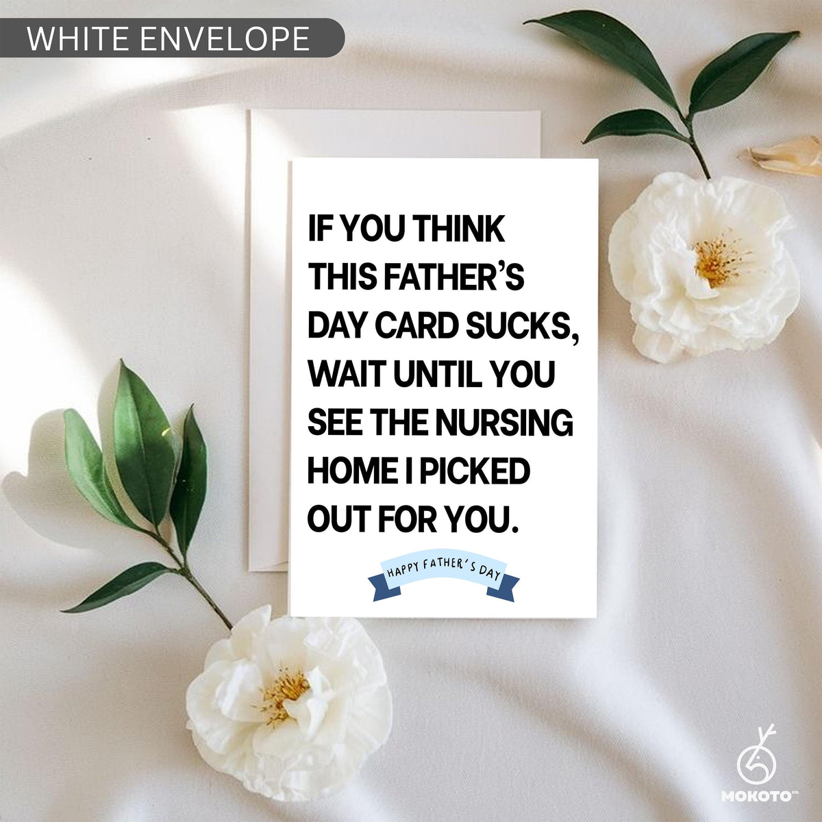 Funny Fathers Day Card, Nursing Home Card For Dad, Sarcastic Dad Card