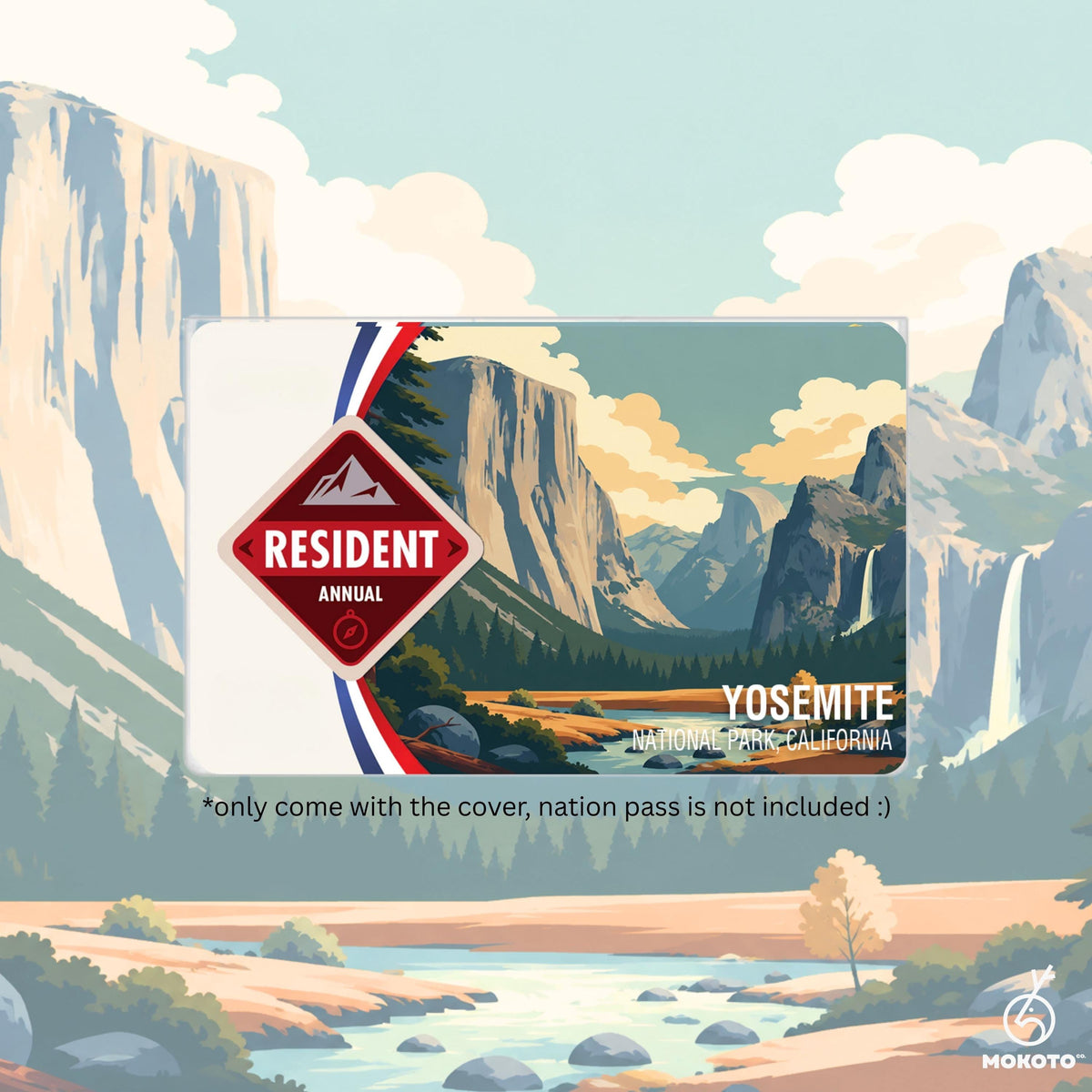National Parks Pass Card Sleeve, Custom Your Own Parks Card Protector (Pass Not Included)