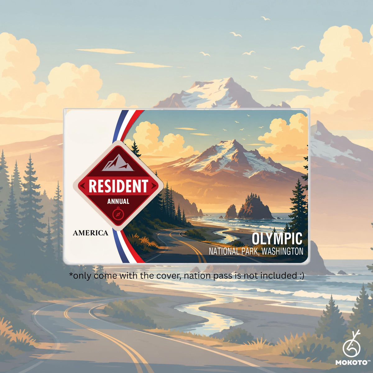 National Parks Pass Card Sleeve, Custom Your Own Parks Card Protector (Pass Not Included)
