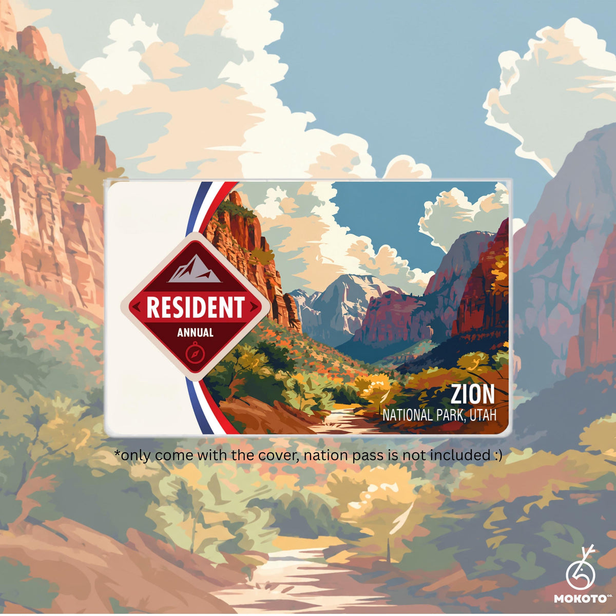 National Parks Pass Card Sleeve, Custom Your Own Parks Card Protector (Pass Not Included)