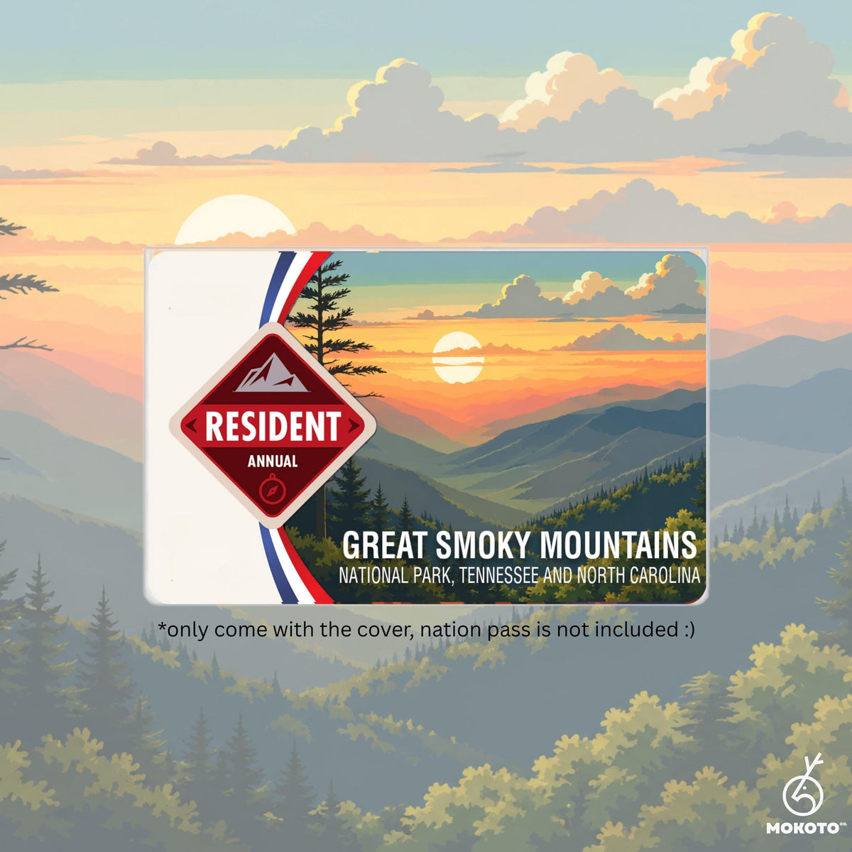 National Parks Pass Card Sleeve, Custom Your Own Parks Card Protector (Pass Not Included)