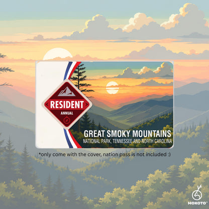 National Parks Pass Card Sleeve, Custom Your Own Parks Card Protector (Pass Not Included)