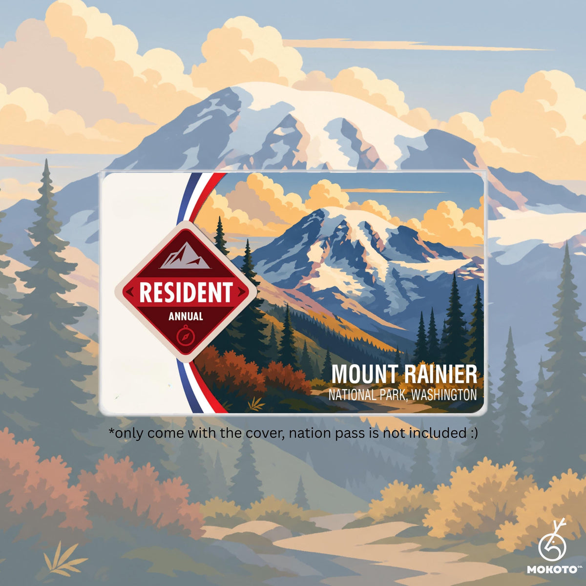 National Parks Pass Card Sleeve, Custom Your Own Parks Card Protector (Pass Not Included)