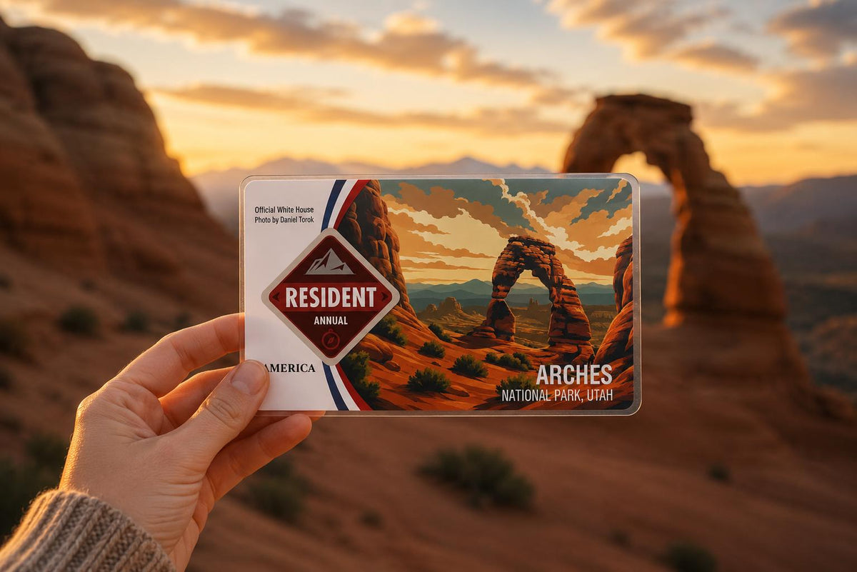 National Parks Pass Card Sleeve, Custom Your Own Parks Card Protector (Pass Not Included)