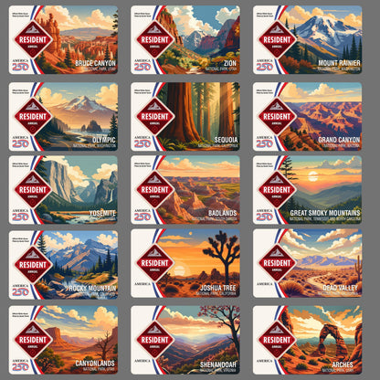 National Parks Pass Card Sleeve, Custom Your Own Parks Card Protector (Pass Not Included)