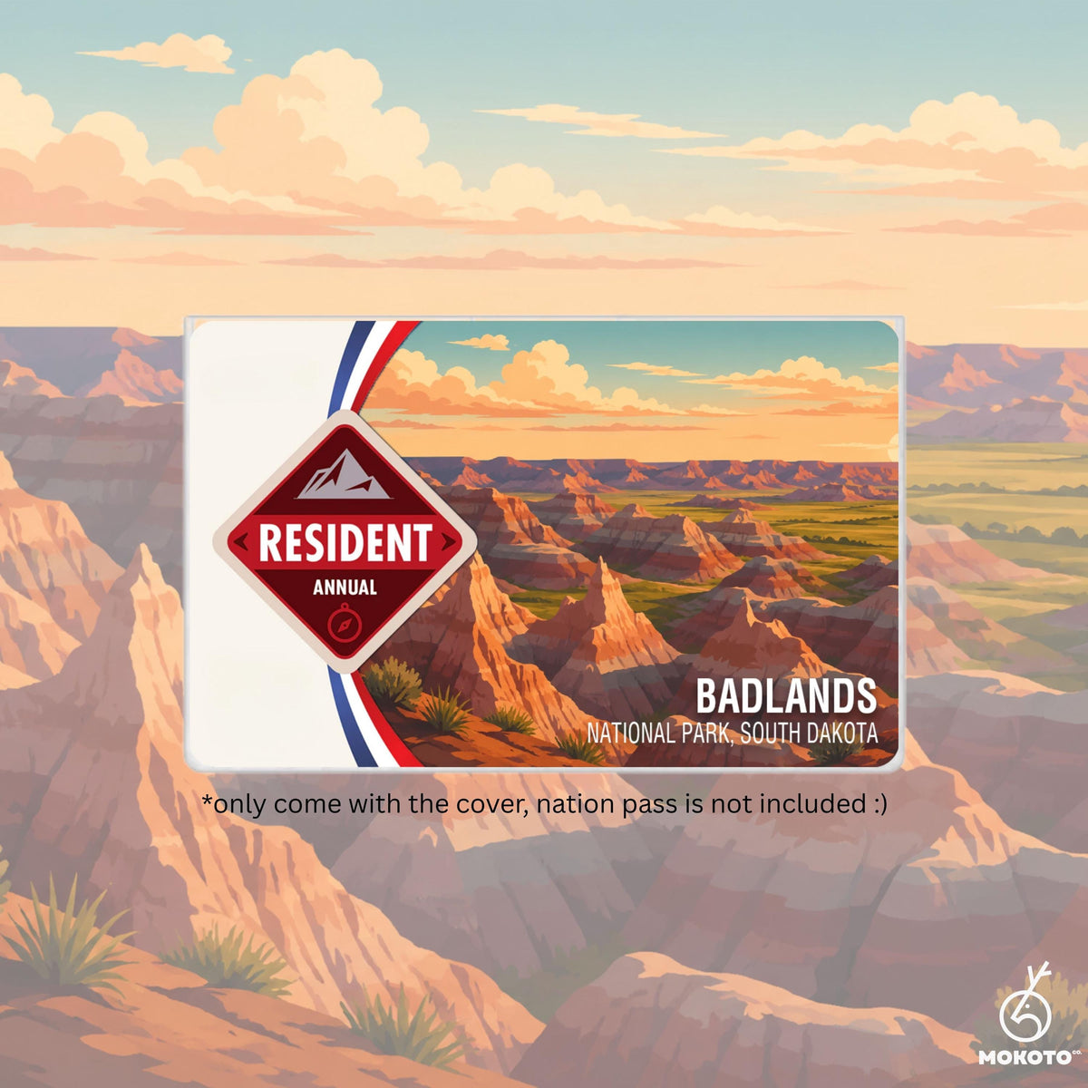 National Parks Pass Card Sleeve, Custom Your Own Parks Card Protector (Pass Not Included)