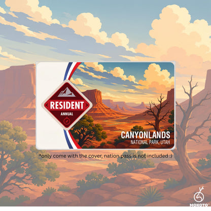 National Parks Pass Card Sleeve, Custom Your Own Parks Card Protector (Pass Not Included)