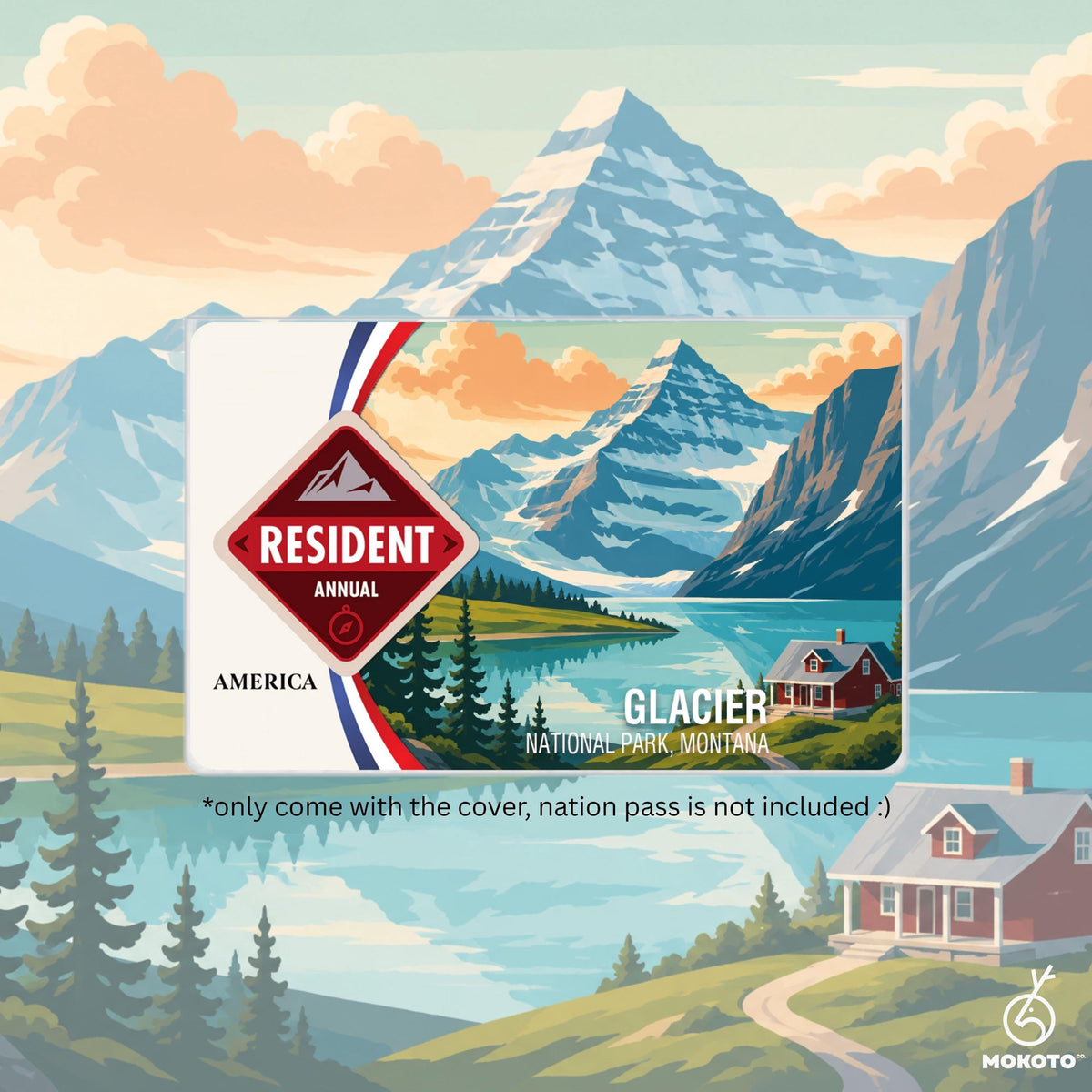 National Parks Pass Card Sleeve, Custom Your Own Parks Card Protector (Pass Not Included)